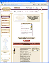 The Wine Boutique - an online retailer of cult wines - full ecommerce facilities with optional paypal checkout